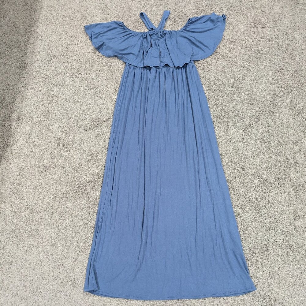 Pink Blush‎ Maternity Dress Blue XL NWT